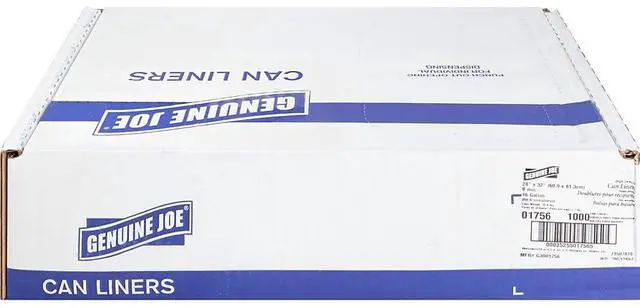 Alt view image 10 of 18 - Genuine Joe High Density Can Liners 16 Gal 24"X33" 1000/CT CL 01756