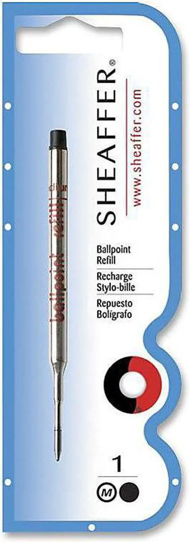 Main image of Sheaffer Ballpoint Pen Refill, Black Ink, Medium Point, Each