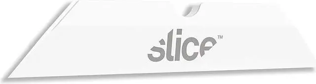 Alt view image 4 of 5 - Slice Pointed Tip Ceramic Cutter Blades - 1.30" Length - Pointed Tip, Rust Resistant, Dual-sided, Non-magnetic, Non-conductive, Reversible, Non-sparking - Zirconium Oxide - 4 / Pack - White