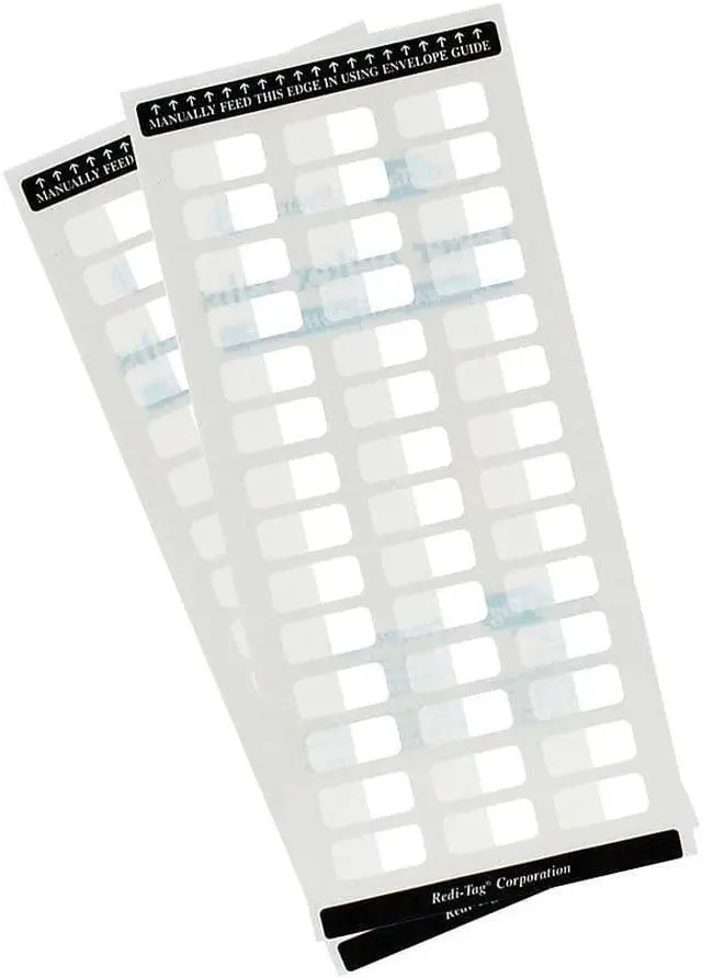 Alt view image 3 of 16 - Redi-Tag Laser Printable Index Tabs 7/16 Inch White 180/Pack 33001