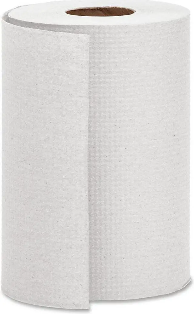 Alt view image 2 of 6 - Genuine Joe Hardwound Roll Towels 1.82"Core 7-7/8"x350' 12 Rolls/CT WE 22300