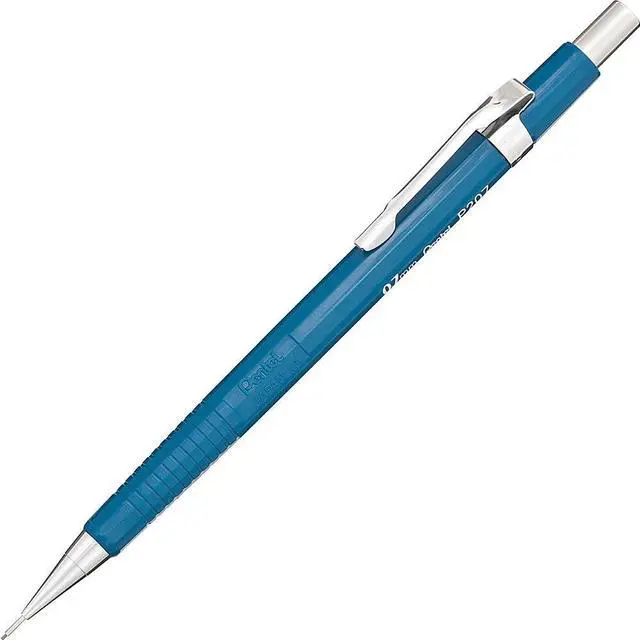 Alt view image 5 of 9 - Pentel Sharp Mechanical Pencil, 0.7 Mm, Hb (#2.5), Black Lead, Blue Barrel P207C