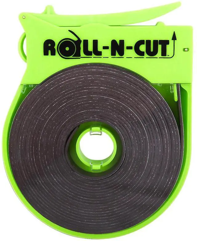Alt view image 6 of 14 - Baumgartens Magnetic Tape Roll w/Dispenser 1/2"x15' BK Tape/GN Dispenser 66021