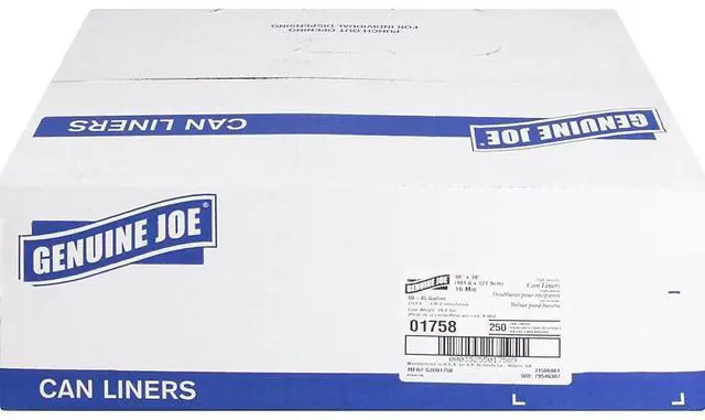 Alt view image 7 of 14 - Genuine Joe High Density Can Liners 40-45 Gal 40"x48" 250/CT CL 01758