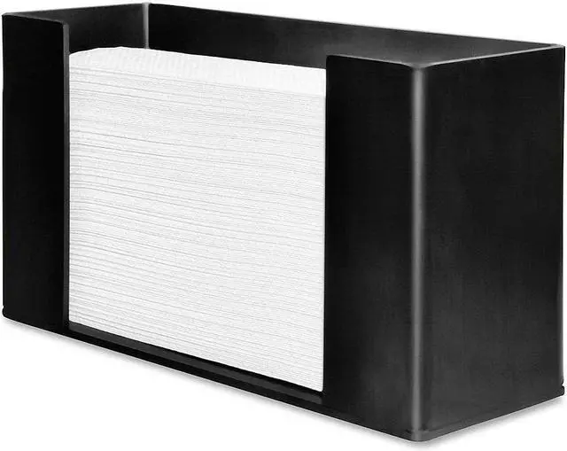 Alt view image 2 of 10 - Genuine Joe Paper Towel Dispenser 11-1/2"x4-1/8"x6-3/4" Black 11524