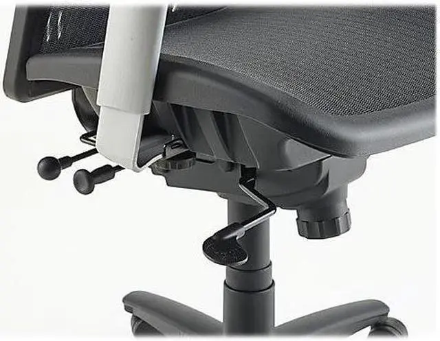 Alt view image 4 of 10 - Lorell High Back Chair Mesh 28-1/2"x28-1/2"x51" Black 60324