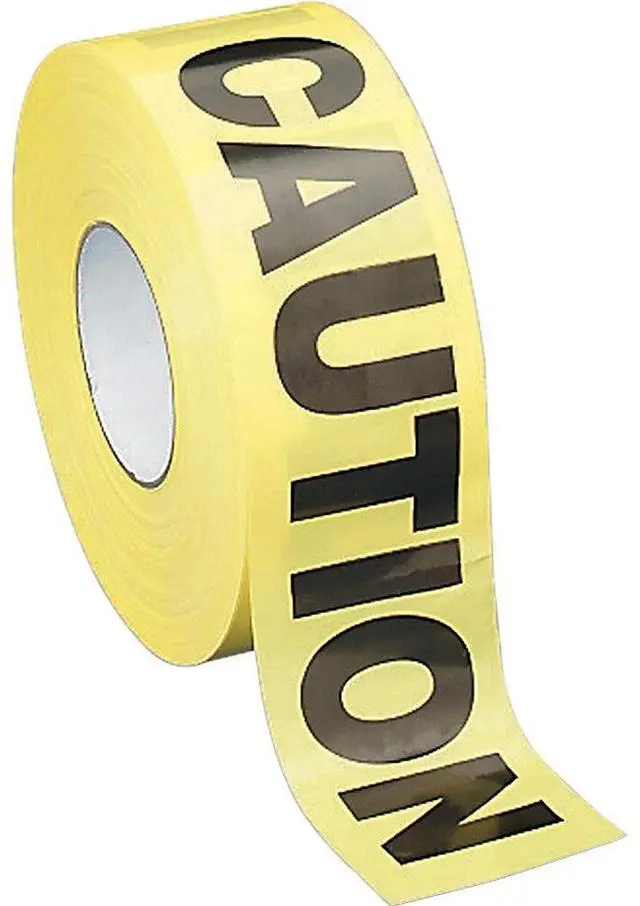 Alt view image 2 of 5 - Sparco Barricade Tape "Caution" Non-Adhesive 3"x1000' YW/Black 11795