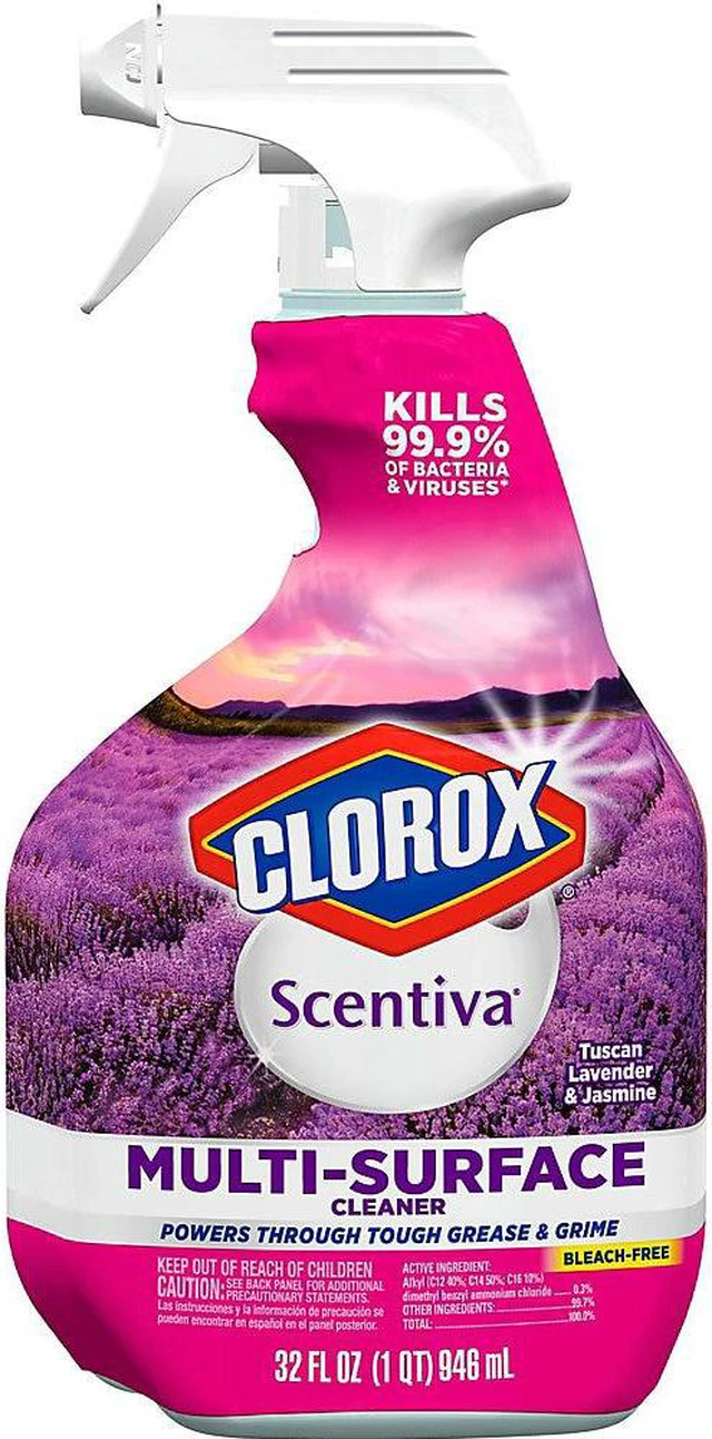 Alt view image 9 of 16 - Clorox 31387 Scentiva Multi Surface Cleaner, Tuscan Lavender And Jasmine, 6/Carton