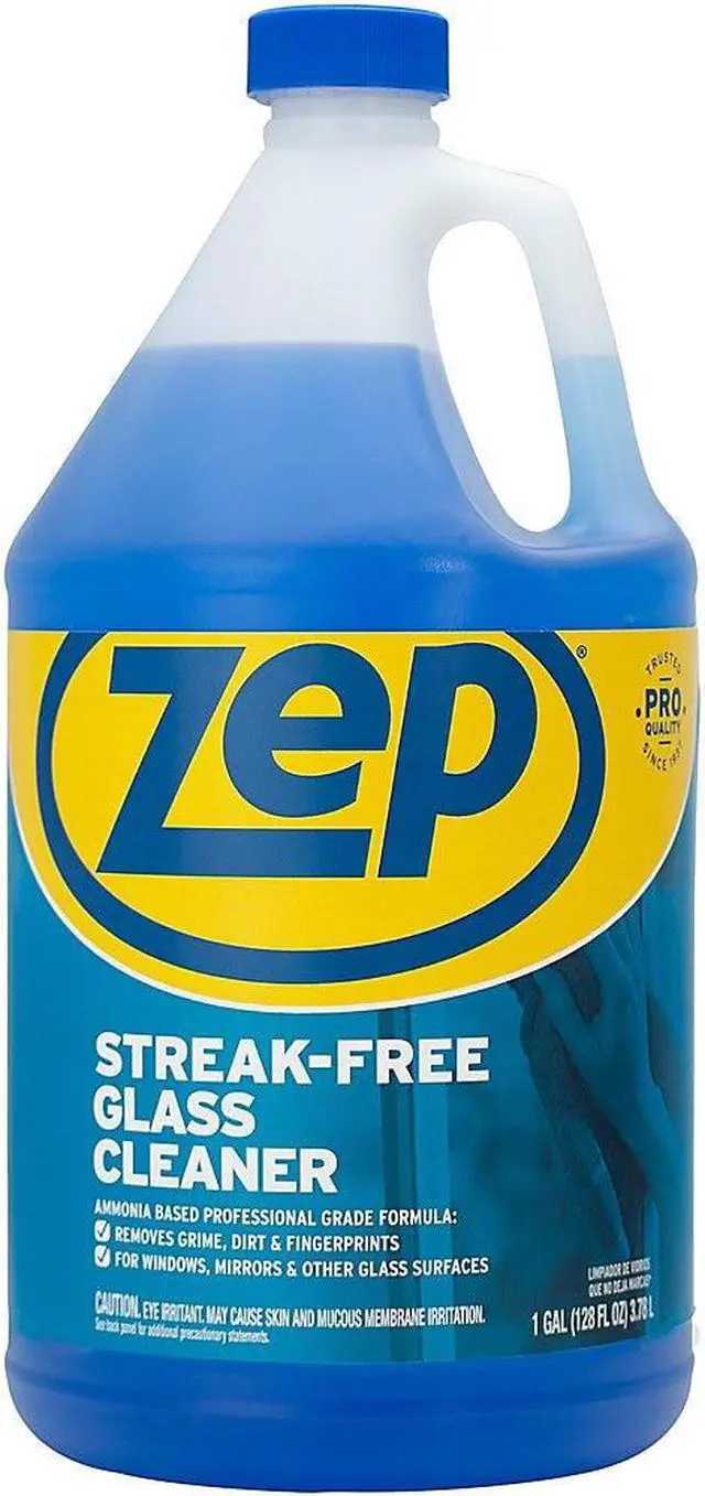 Alt view image 3 of 7 - Zep Streak-free Glass Cleaner - Liquid Solution, 1 gal.,  Blue