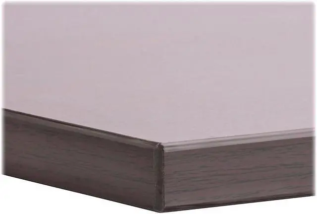 Alt view image 12 of 16 - Lorell Adjustable Height Tabletop 24"x60"x1" Mahogany 59605