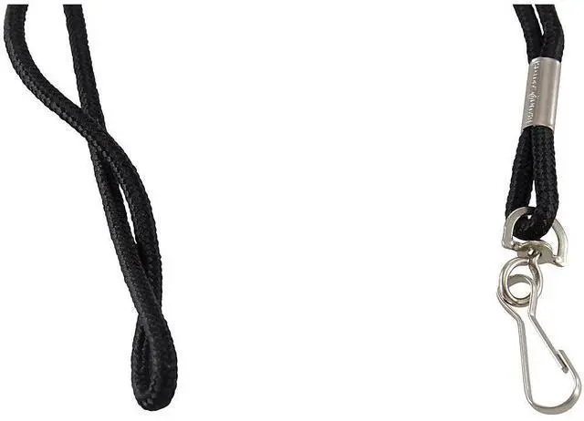 Alt view image 6 of 14 - Baumgartens Standard Lanyard With Hook 36" L Nylon Black 68909