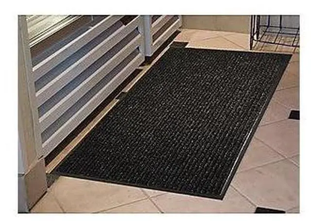 Alt view image 4 of 18 - Genuine Joe Indoor Mat Vinyl Backing 4'x6' Charcoal 55461