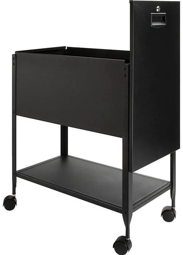 Alt view image 6 of 11 - Lorell Standard Mobile File Locking 13-1/2"x24-3/4"x28-1/4" BK 60177