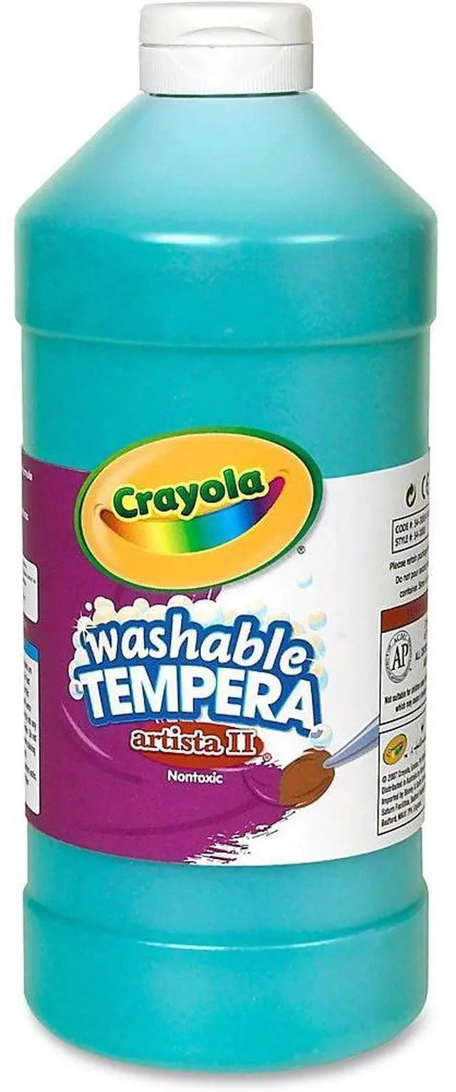 Alt view image 3 of 5 - Washable Tempera Paint, 32oz, Turquoise CYO543132048