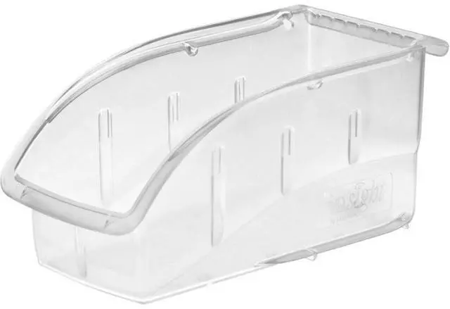 Alt view image 4 of 4 - AKRO-MILS 305B1 Clear Hang and Stack Bin, 10-7/8"L x 5-1/2"W x 5-1/4"H