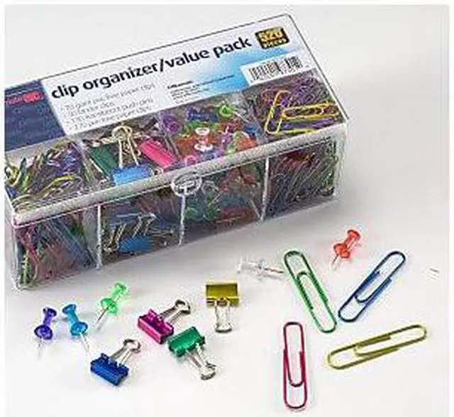 Alt view image 5 of 9 - Officemate International Corp. Clip Organizer Value Pack 520/PK Assorted 97301