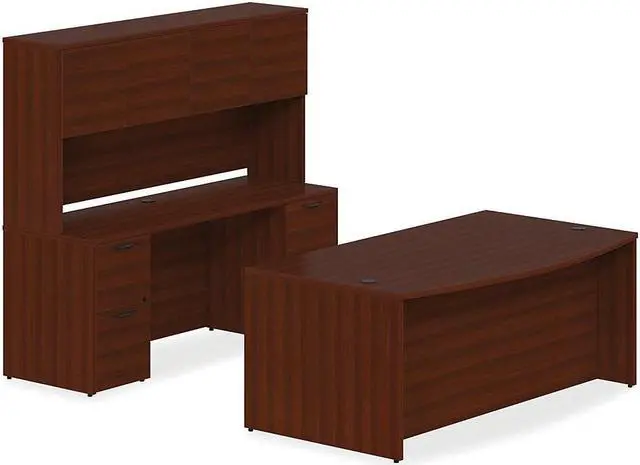 Alt view image 5 of 10 - Lorell Prominence Pedestal Desk PD3060DPMY