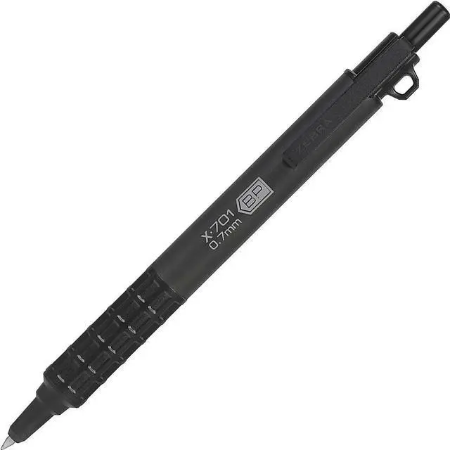 Alt view image 3 of 18 - X-701 Retractable Ballpoint Pen, Fine 0.7mm, Black Ink, Black Barrel 29811