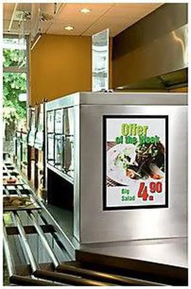 Alt view image 4 of 20 - Durable Duraframe Sign Holder, 11 X 17, Black Frame, 2/Pack 476901