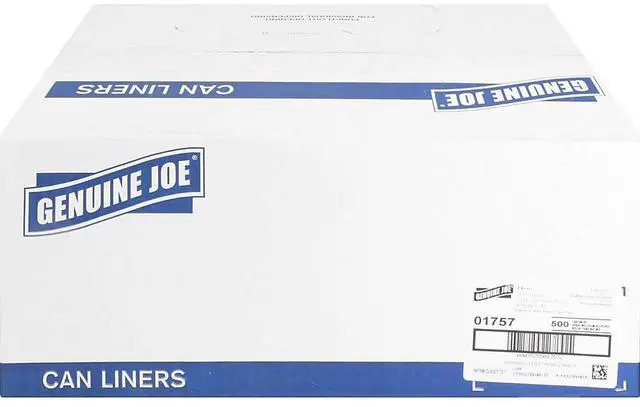 Alt view image 7 of 15 - Genuine Joe High Density Can Liners 31-33 Gal 33"X40" 500/CT CL 01757