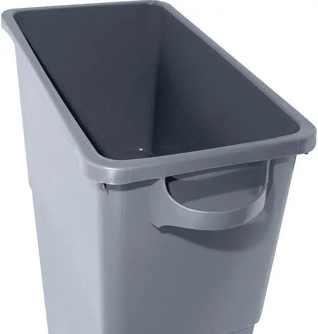 Alt view image 5 of 11 - Genuine Joe Waste Container 23 Gallon 22-1/2"W x 11"D x 30" Gray 60465