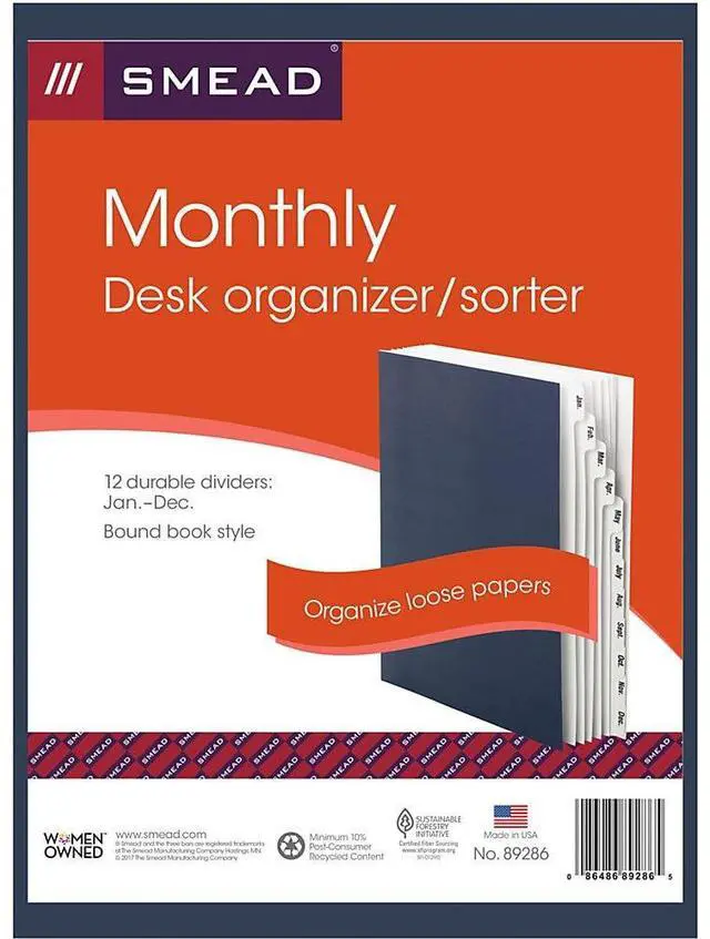 Alt view image 2 of 5 - Smead File/Sorter Monthly 1-3/8"Expansion 9-7/8"x11-3/4" NY 89286