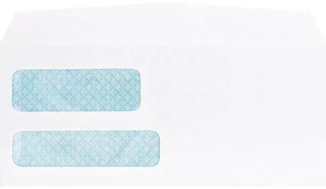 Alt view image 2 of 12 - Business Source Double Window Envelopes No. 9 3-7/8"x8-7/8" 500/BX White 36680