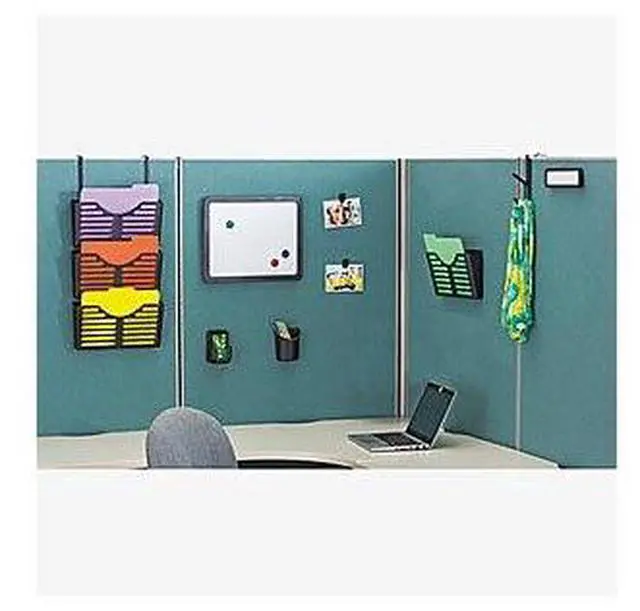 Alt view image 5 of 9 - Lorell Cubicle Pocket File Ltr/A4 12/BX Black 80663