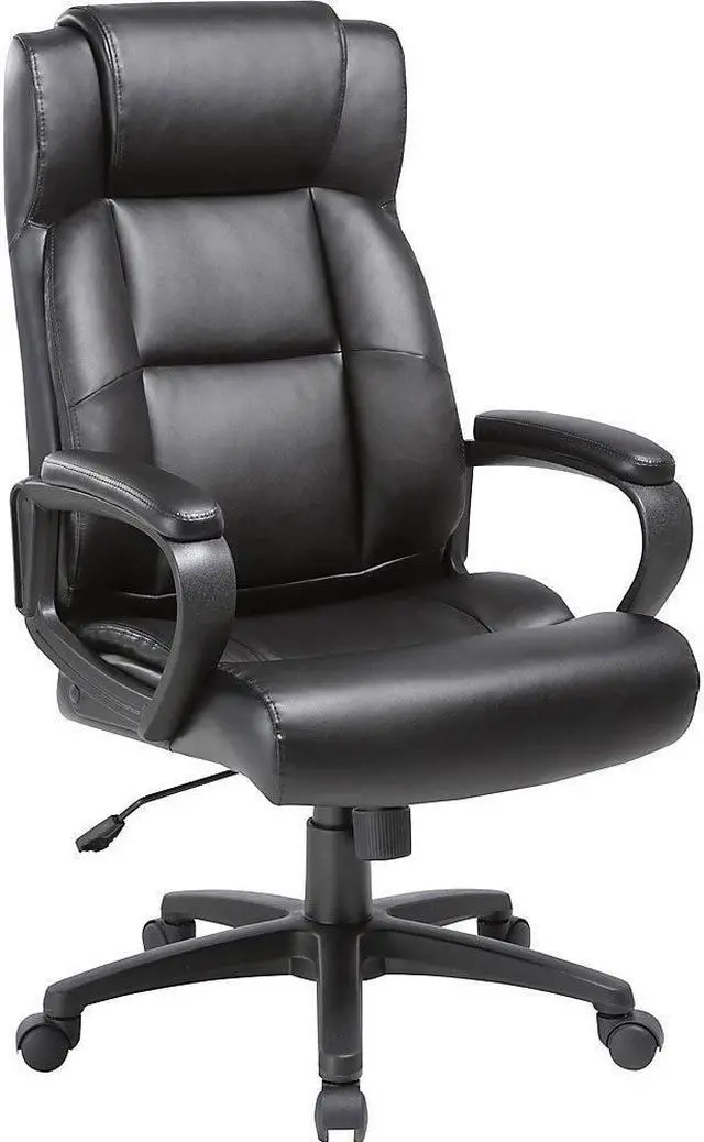 Main image of Lorell LLR41844 Soho High-Back Leather Executive Chair, Black