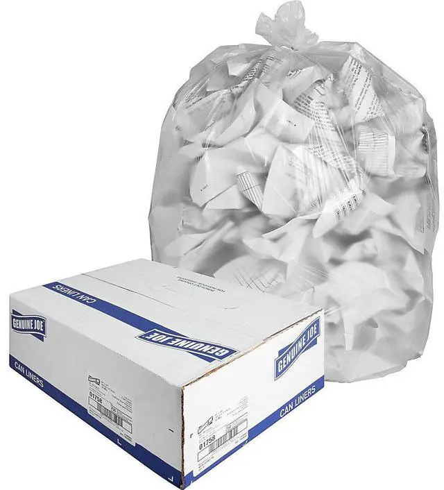 Alt view image 6 of 14 - Genuine Joe High Density Can Liners 40-45 Gal 40"x48" 250/CT CL 01758