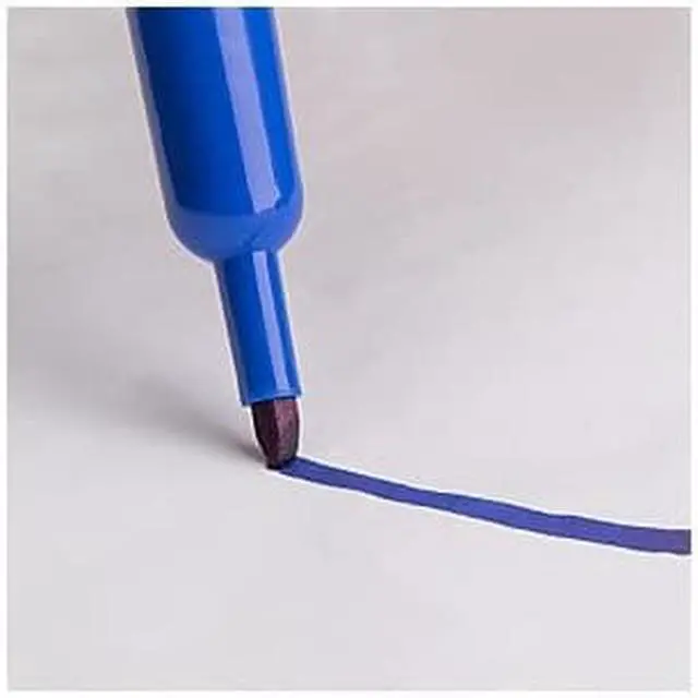 Alt view image 7 of 14 - Integra Permanent Marker Chisel Tip Blue 33327