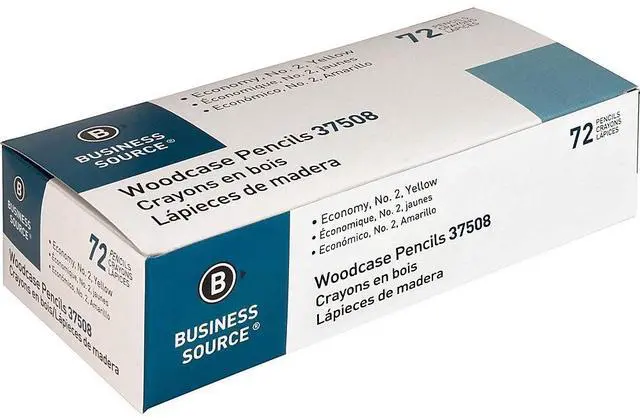Alt view image 4 of 8 - Business Source Woodcase Pencils No. 2 72/BX Yellow 37508