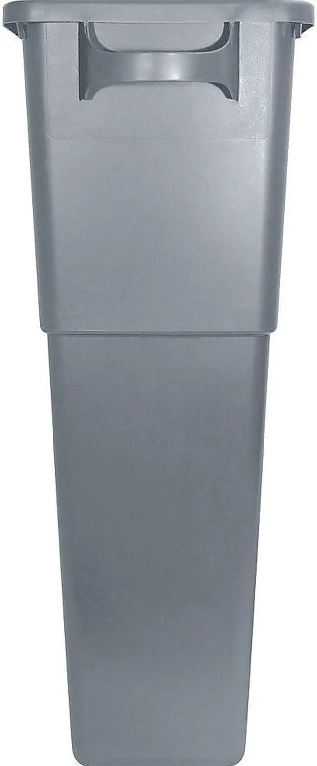 Main image of Genuine Joe Waste Container 23 Gallon 22-1/2"W x 11"D x 30" Gray 60465