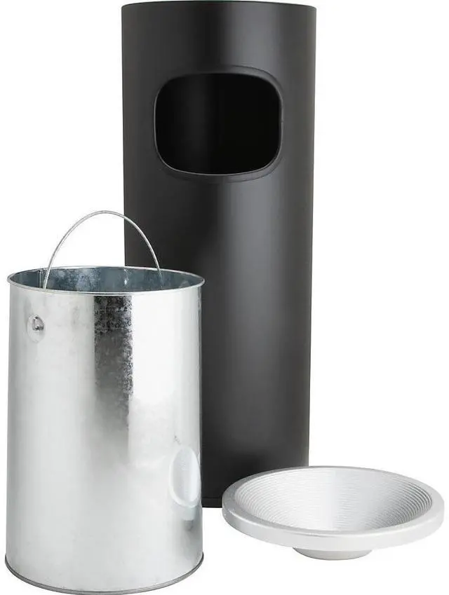 Alt view image 8 of 11 - Genuine Joe Fire Safe Ashtray Receptacle - Aluminum