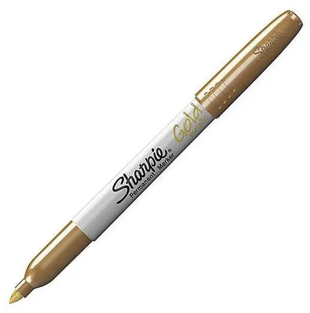 Alt view image 3 of 10 - Sharpie Metallic Markers Fine Pt 2 Color/PK Gold/Silver 1829202