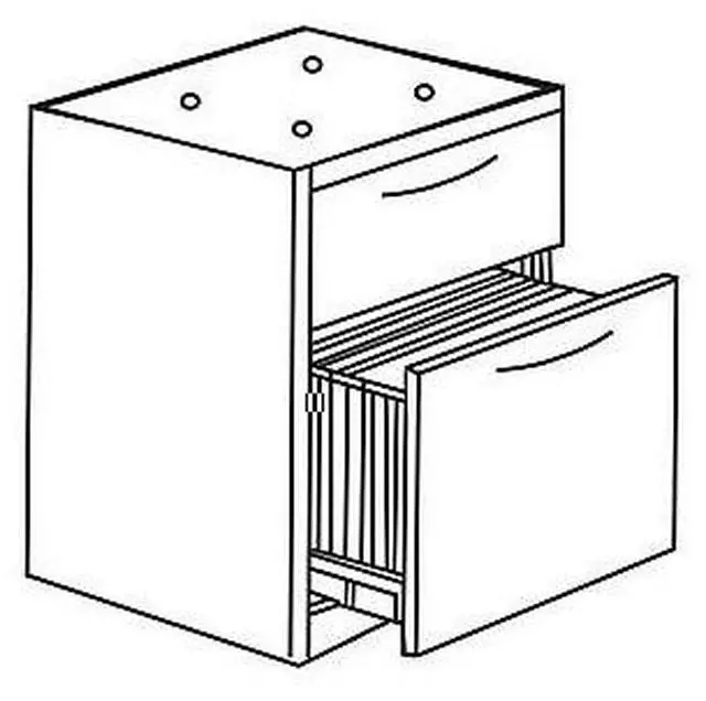 Alt view image 7 of 18 - Lorell Pedestal Box/File Hanging 16"x22"x28-1/4" Cherry 69432