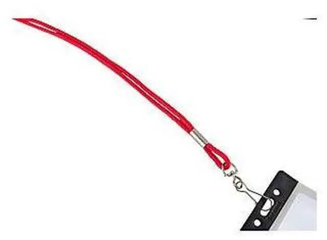 Alt view image 4 of 7 - Baumgartens Standard Lanyard, With Hook, 36" L, Nylon, Red 68902