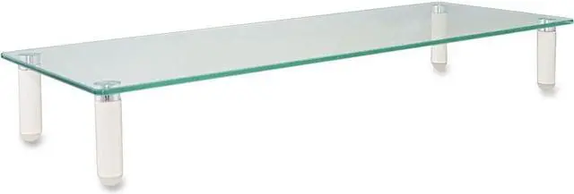 Alt view image 6 of 14 - Kantek Glass Monitor Riser White MS370