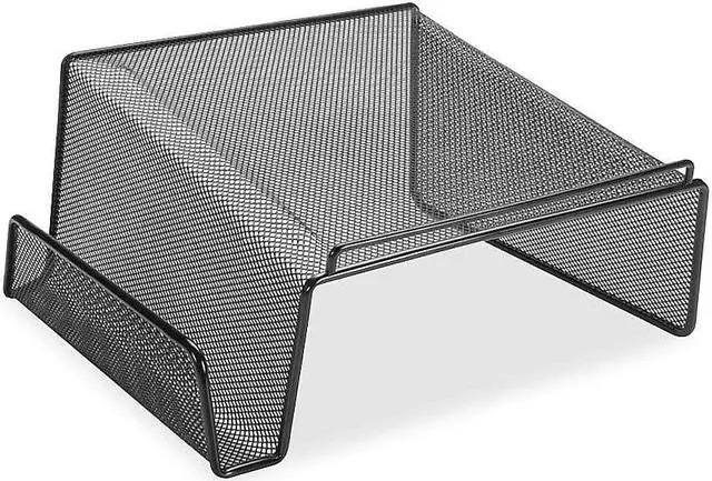 Alt view image 5 of 8 - Lorell Phone Stand Steel 11-1/8"x10-1/8"x5-1/4" Mesh/Black 84155