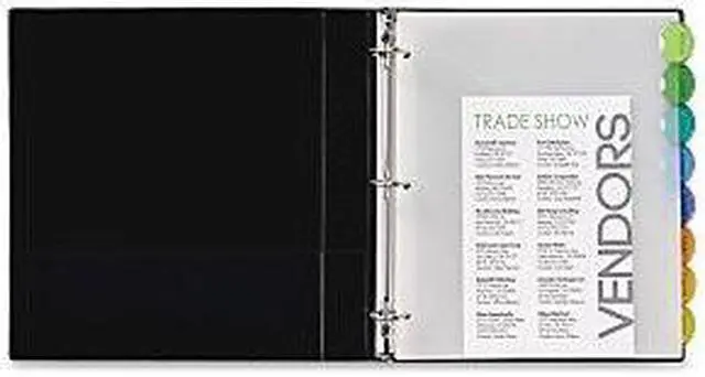 Alt view image 3 of 20 - Avery 11293 Style Edge Insertable Dividers with Pocket, 8-Tab