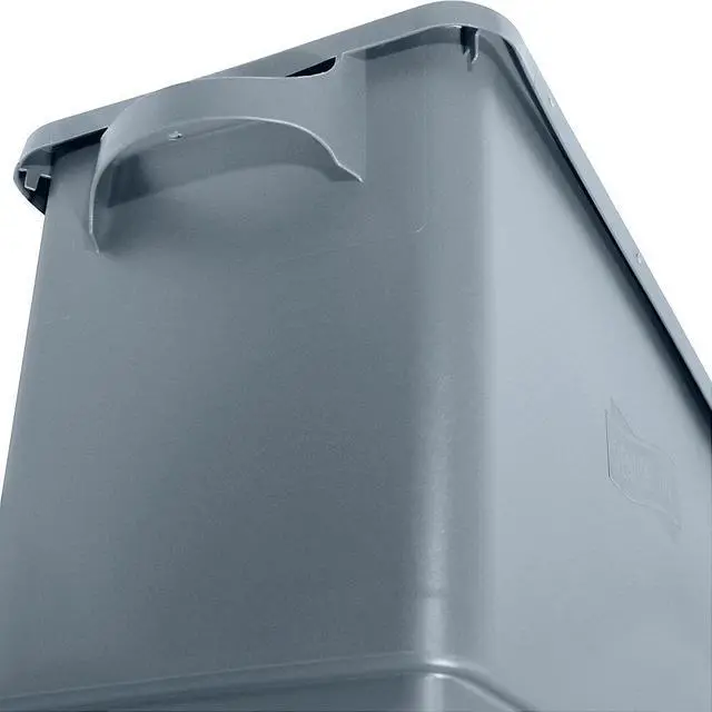 Alt view image 2 of 11 - Genuine Joe Waste Container 23 Gallon 22-1/2"W x 11"D x 30" Gray 60465