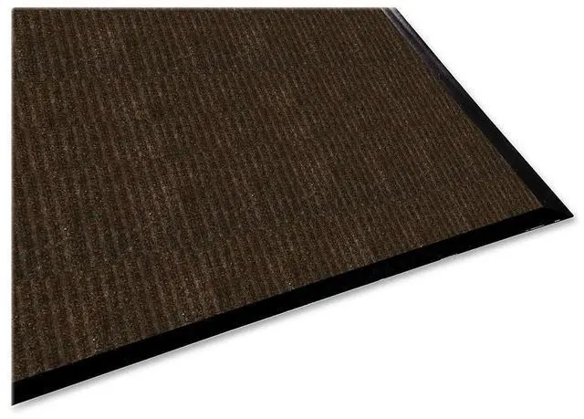Alt view image 10 of 14 - Genuine Joe Dual Rib Indoor Mat f/Hard Surface 3'x5' Chocolate 02400