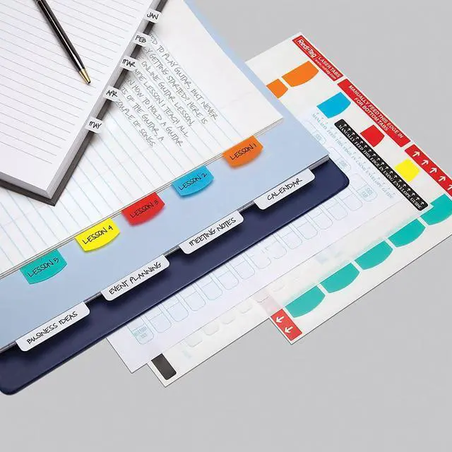 Main image of Redi-Tag Laser Printable Index Tabs 7/16 Inch White 180/Pack 33001