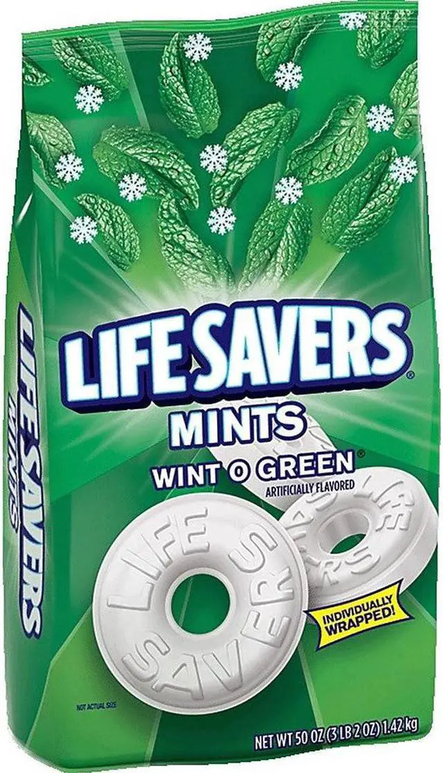 Alt view image 13 of 17 - LifeSavers Hard Candy Wint-O-Green 50oz Bag 21524