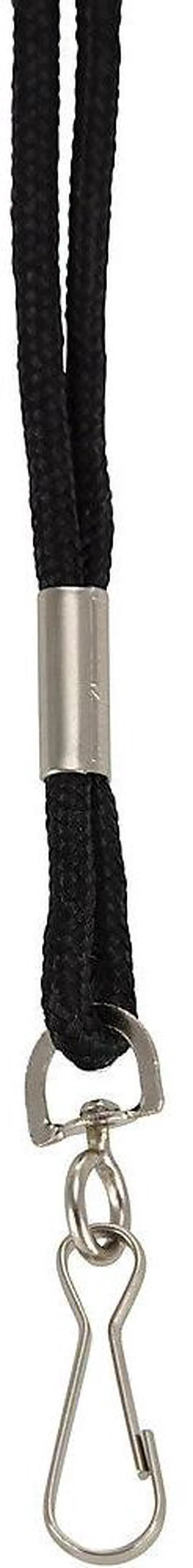 Alt view image 7 of 14 - Baumgartens Standard Lanyard With Hook 36" L Nylon Black 68909