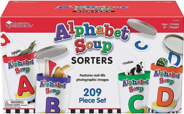 Alt view image 7 of 20 - Learning Resources LER6801 Alphabet Soup Sorters