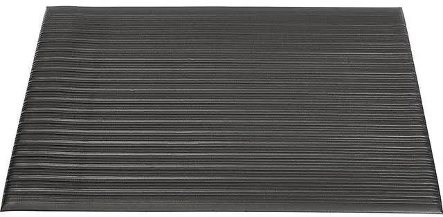 Alt view image 5 of 13 - Genuine Joe Anti-Fatigue Mat Vinyl Foam Beveled Edge 3'x5' Black 53351