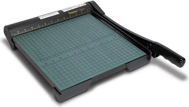 Alt view image 6 of 14 - Premier The Original Green Paper Trimmer 20 Sheets Wood Base 12 1/2"x 12" W12