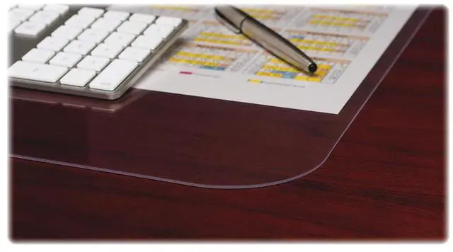 Alt view image 5 of 12 - Lorell Desk Pad Rectangular Non-glare 36"x20" Clear 39650