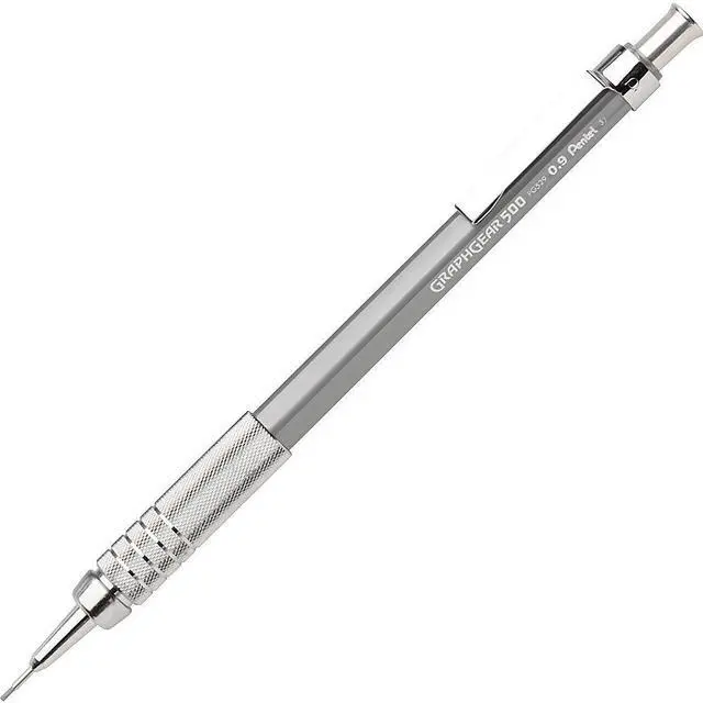Alt view image 2 of 9 - Pentel Graphgear 500 Pencils Refillable .9mm Gray PG529N